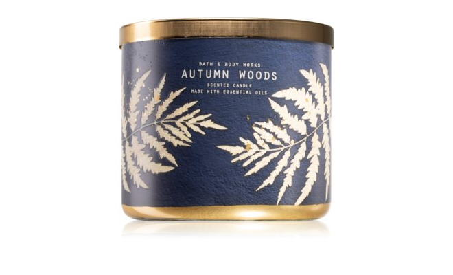 autumn woods bath and body works candle