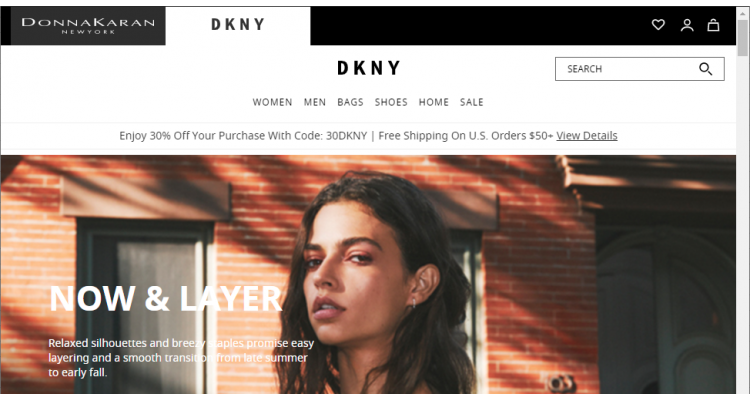 DKNY 美衣熱賣，額外7折