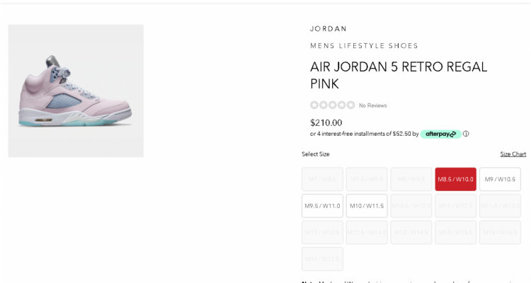 JORDAN 5 RETRO REGAL PINK