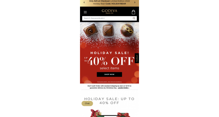 Godiva 禮盒大促