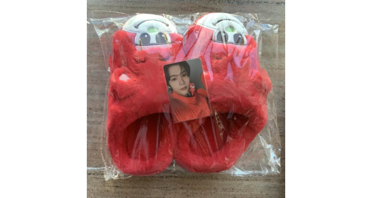 韓團yes24-Riize快閃活動週邊—室內拖鞋&小卡set