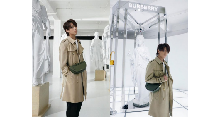 姜濤同款Burberry Leather Olympia Bag