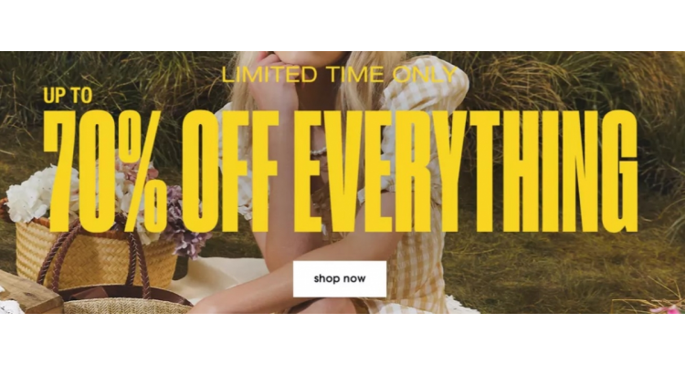 MissGuided up to 70% off