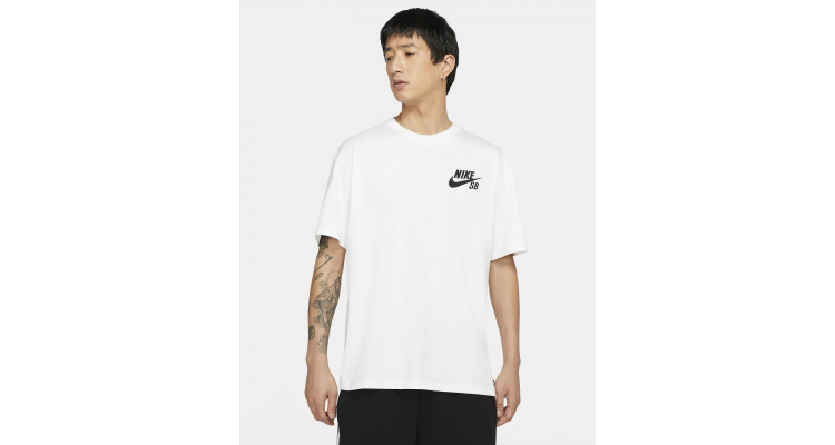 Nike SB Logo Skate Tee White