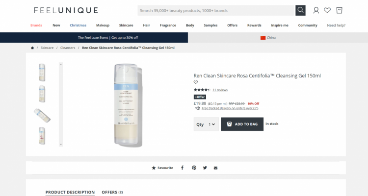 REN Clean Skincare 玫瑰蔷薇卸妆洁面啫喱 15