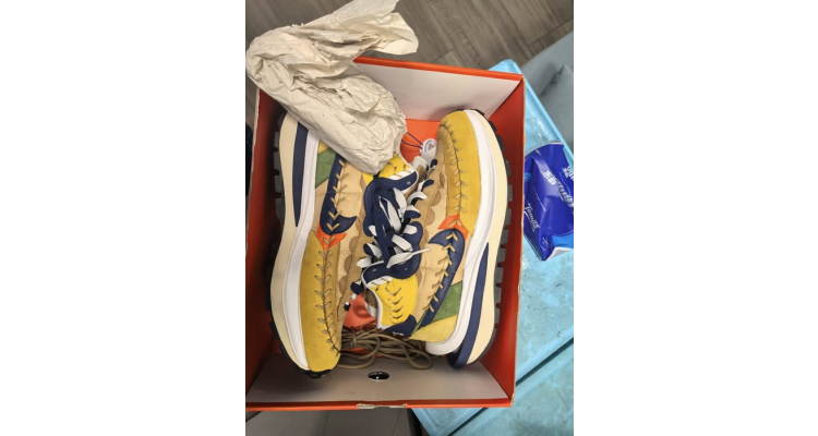 美國ebay-Nike sacai x Jean Paul Gaultier x VaporWaffle Sesame