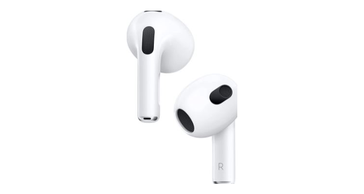 Apple AirPods 3 全新真無線耳機, 優化機身設計+