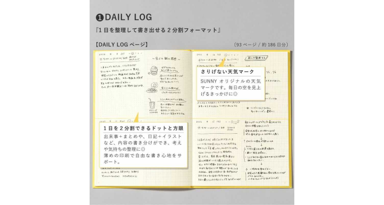 sunny log note 