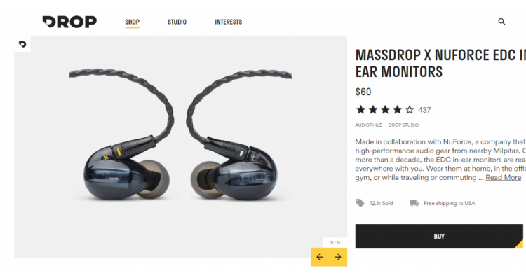 MASSDROP X NUFORCE EARPHONE