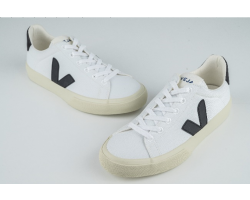 VEJA- CAMPO CANVAS WHITE BLACK [平行進口]