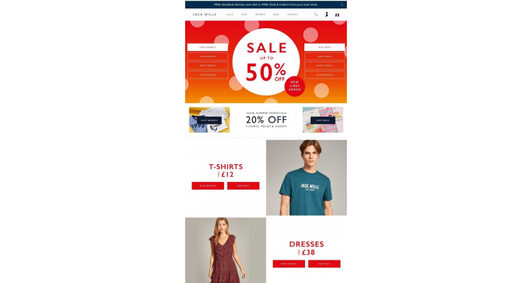 Jack Wills Summer sale upto 50%