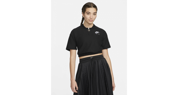 Nike Air WMNs Pique Polo Black