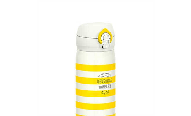 THERMOS 膳魔師保溫瓶黃色條紋 JNL-403-YBD 400ml