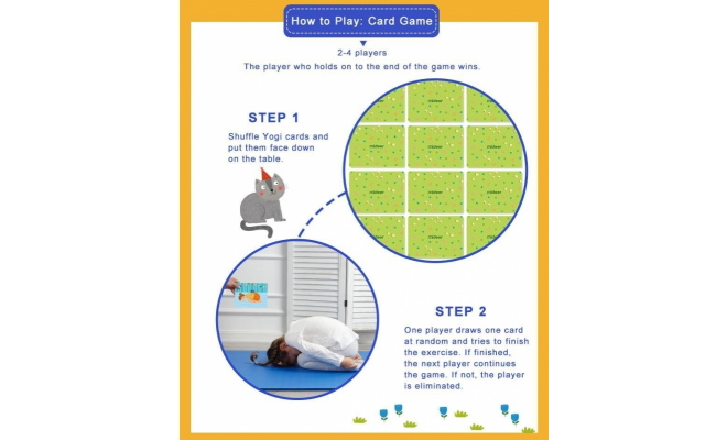 MiDeer - Yogi Cards - Yoga Activity Cards Game 瑜伽遊戲卡 - 平行進口