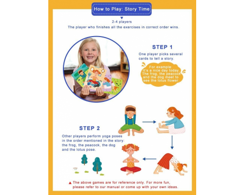 MiDeer - Yogi Cards - Yoga Activity Cards Game 瑜伽遊戲卡 - 平行進口