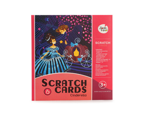 JoanMiro 兒童夢幻刮刮畫套裝-灰姑娘