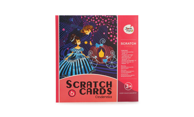 JoanMiro 兒童夢幻刮刮畫套裝-灰姑娘