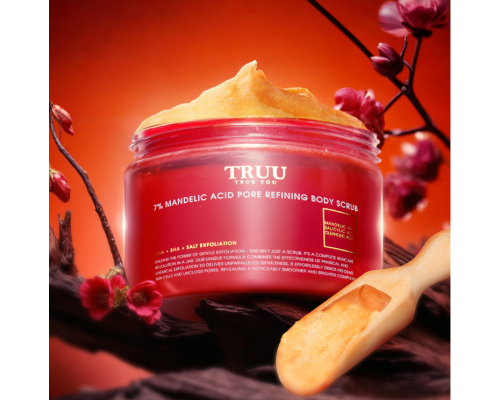 7%杏仁酸精華淨化毛孔身體磨砂膏（附贈 木製專用挖勺）400g