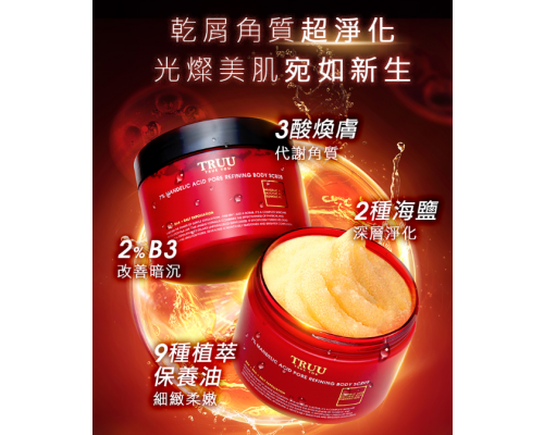 7%杏仁酸精華淨化毛孔身體磨砂膏（附贈 木製專用挖勺）400g