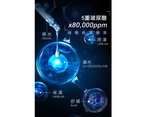 5重玻尿酸特潤亮白面膜 28ml/片
