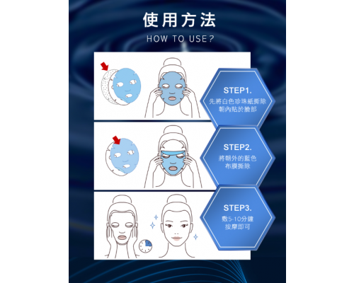 5重玻尿酸特潤亮白面膜 28ml/片