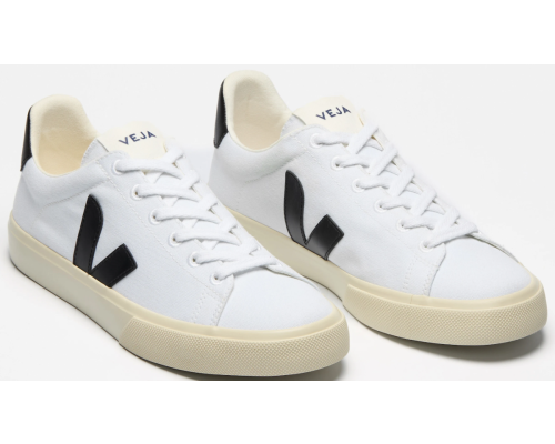 VEJA- CAMPO CANVAS WHITE BLACK [平行進口]