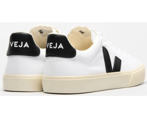 VEJA- CAMPO CANVAS WHITE BLACK [平行進口]
