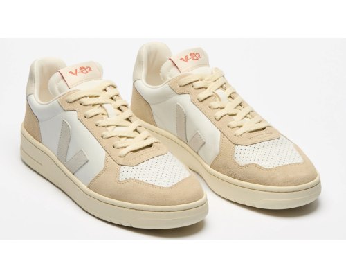 VEJA- V-82 LEATHER WHITE NATURAL ALMOND [平行進口]