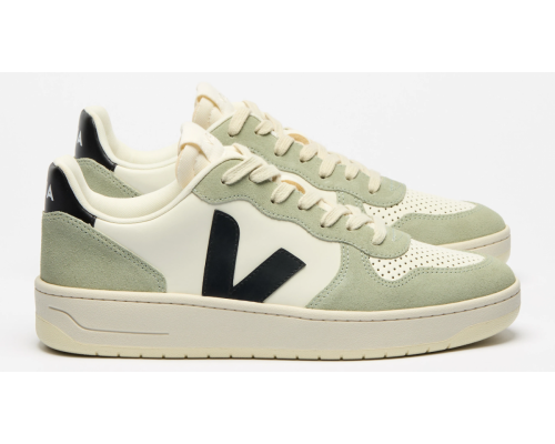 VEJA- V-10 LEATHER PURE BLACK CLAY [平行進口]